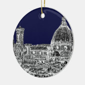 Florenz-Marinehaube Keramik Ornament (Links)