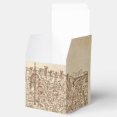 Florenz, mittelalterlicher Holzschnitt Geschenkschachtel (Geöffnet)