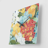 Florenz Mitternacht II Quadratische Wanduhr (Winkel)