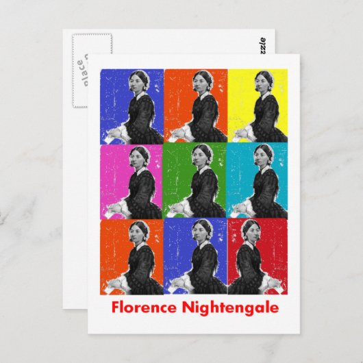 Florenz Nightengale POPART T - Shirt & Geschenke Postkarte (Vorne/Hinten)