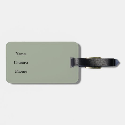 Florenz oder Firenze Italien Duomo Gepäckanhänger (Rückseite horizontal)