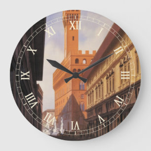 Florenz, Palazzo Vecchio, Vintag Italien Große Wanduhr