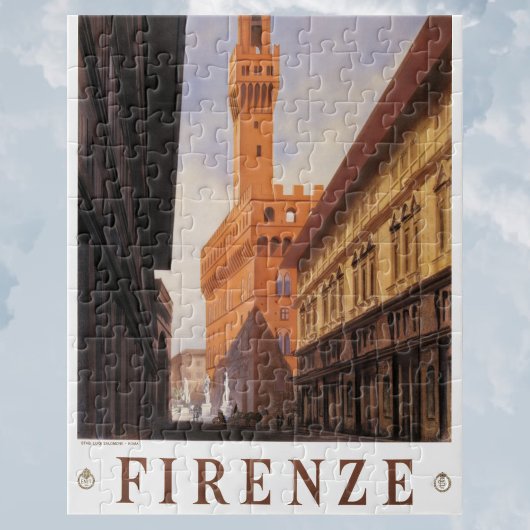 Florenz, Palazzo Vecchio, Vintag Italien Puzzle