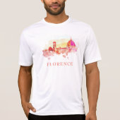 ** Florenz Panorama Italien AP12 Italienisch T-Shirt (Vorderseite)