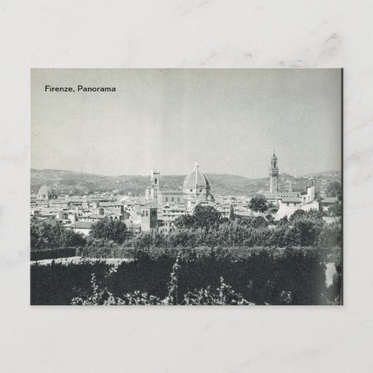 Florenz, Panorama Postkarte (Vorderseite)