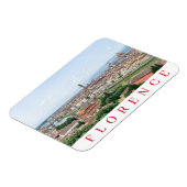 Florenz Panoramaaussicht Kühlschrankmagnet Magnet (Linke Seite)