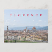 Florenz Panoramaaussicht Postkarte (Vorderseite)