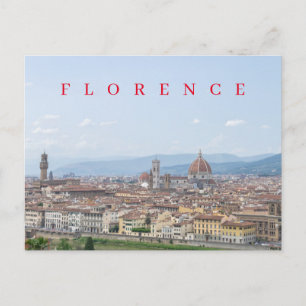 Florenz Panoramaaussicht Postkarte