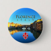 Florenz - Ponte Vecchio Button (Vorderseite)