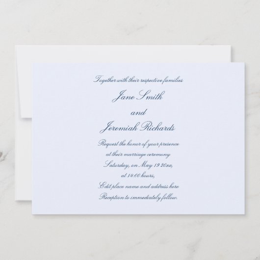 Florenz - Ponte Vecchio Einladung (Rückseite)