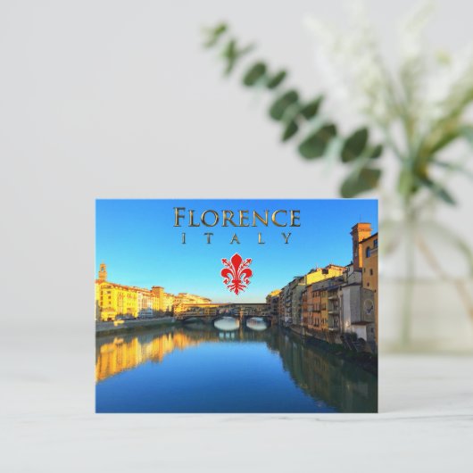 Florenz - Ponte Vecchio Postkarte (Stehend Vorderseite)