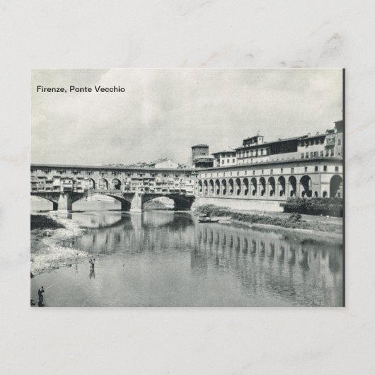 Florenz, Ponte Vecchio Postkarte (Vorderseite)