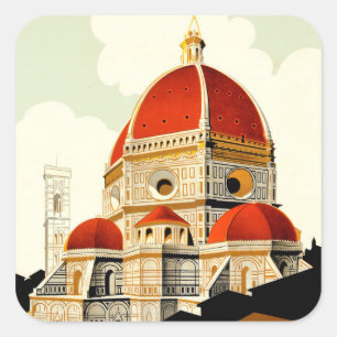 Florenz Quadratischer Aufkleber