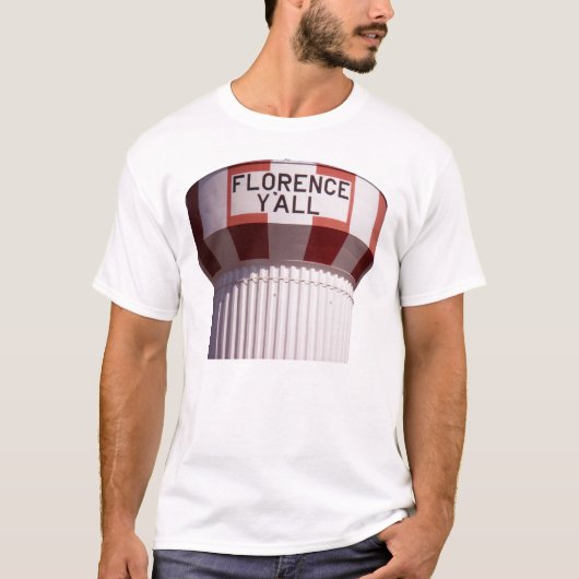 Florenz Sie Wasser-Turm-helle FarbT - Shirt (Vorderseite)