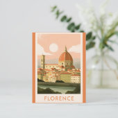 Florenz Stadtansicht Postkarte (Stehend Vorderseite)