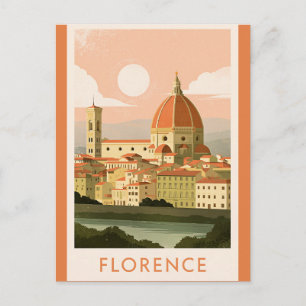 Florenz Stadtansicht Postkarte