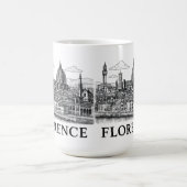 Florenz Stadtbild - Duomo Kathedrale Linie Kunst Kaffeetasse (Mittel)
