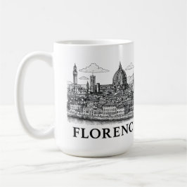 Florenz Stadtbild - Duomo Kathedrale Linie Kunst Kaffeetasse
