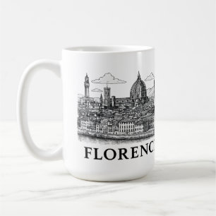 Florenz Stadtbild - Duomo Kathedrale Linie Kunst Kaffeetasse