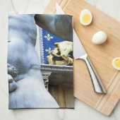 Florenz-Statue von David mit Liebe-Zitat Handtuch (Viertel Falte)