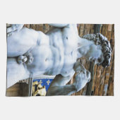 Florenz-Statue von David mit Liebe-Zitat Handtuch (Horizontal)