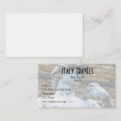 Florenz-Statue von David mit Liebe-Zitat Visitenkarte (Vorne/Hinten)