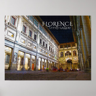 Florenz, Uffizi Gallery Poster