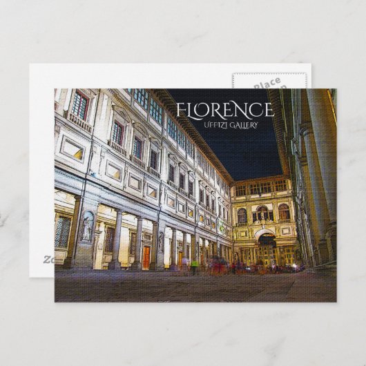 Florenz, Uffizi Gallery Postkarte (Vorne/Hinten)