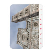 Florenzer Kathedrale und Campanile-Ansichtsmagnet Magnet (Vertikal)