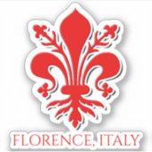 Florenz's Fleur-de-Lys Aufkleber (Vorderseite)