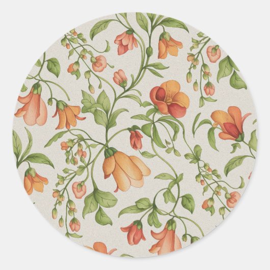 Flores 2 runder aufkleber (Vorderseite)