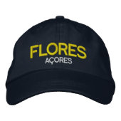 Flores Azores bestickter Hut (Vorderseite)