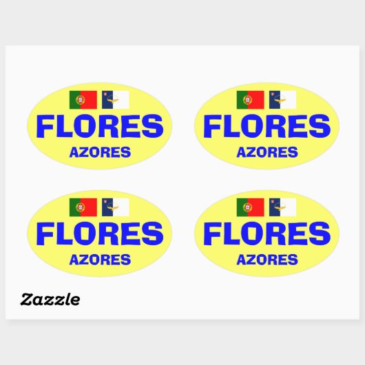 Flores Azores Sticker (Blatt)
