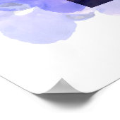 "Flores Azuis" (Blaublumen) Poster (Ecke)