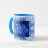 "Flores Azuis" (blaue Blumen) Tasse (Vorderseite Links)