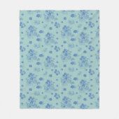 Flores azules fleecedecke (Vorderseite)