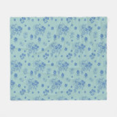 Flores azules fleecedecke (Vorderseite (Horizontal))