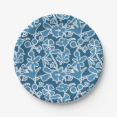 Flores azules pappteller (Vorderseite)