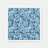 Flores azules serviette (Vorderseite)