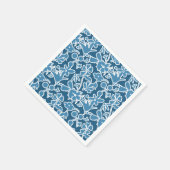 Flores azules serviette (Ecke)