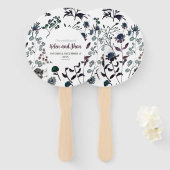 Flores de acuarela fächer (Vorne und Hinten)
