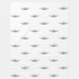 Flores de Amor Elegante y Minimalista Fleecedecke