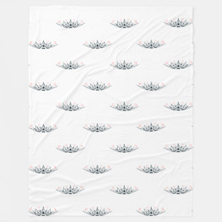 Flores de Amor Elegante y Minimalista Fleecedecke