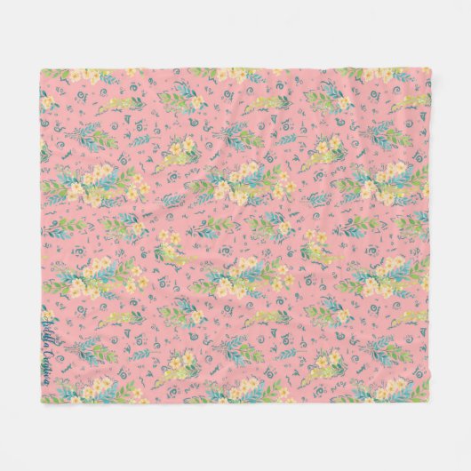 Flores de Cereza Fleecedecke (Vorderseite (Horizontal))