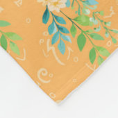 "Flores de Durazno" Fleecedecke (Ecke)