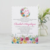 Flores de Mayo Einladung (Stehend Vorderseite)