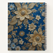 Flores de Oro y Azul Notizblock (Rückseite)