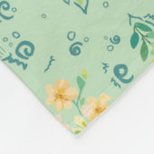 "Flores del campo" Fleecedecke (Ecke)