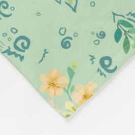 "Flores del campo" Fleecedecke