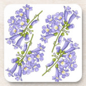Flores do Brasil jacaranda Getränkeuntersetzer (Vorderseite)